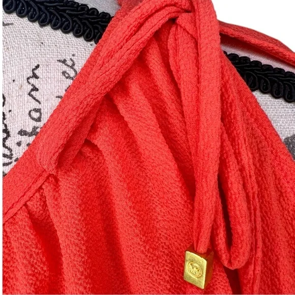 Michael Kors Open Shoulder Orange Blouse for Women Size Petite P - Picture 11 of 14